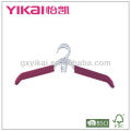 Set of 3pcs EVA foam coated metal shirt hangers with space saving hook